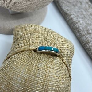 Authentic Southwest WJ Wilson Jim Navajo Sleeping Beauty Turquoise Size 6 Ring